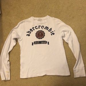 Abercrombie Long Sleeve White Shirt